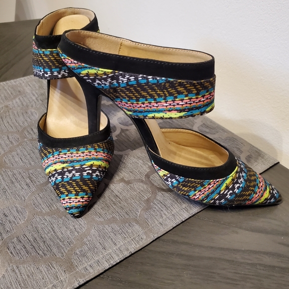 Multicolored Mule Heels - Picture 5 of 7